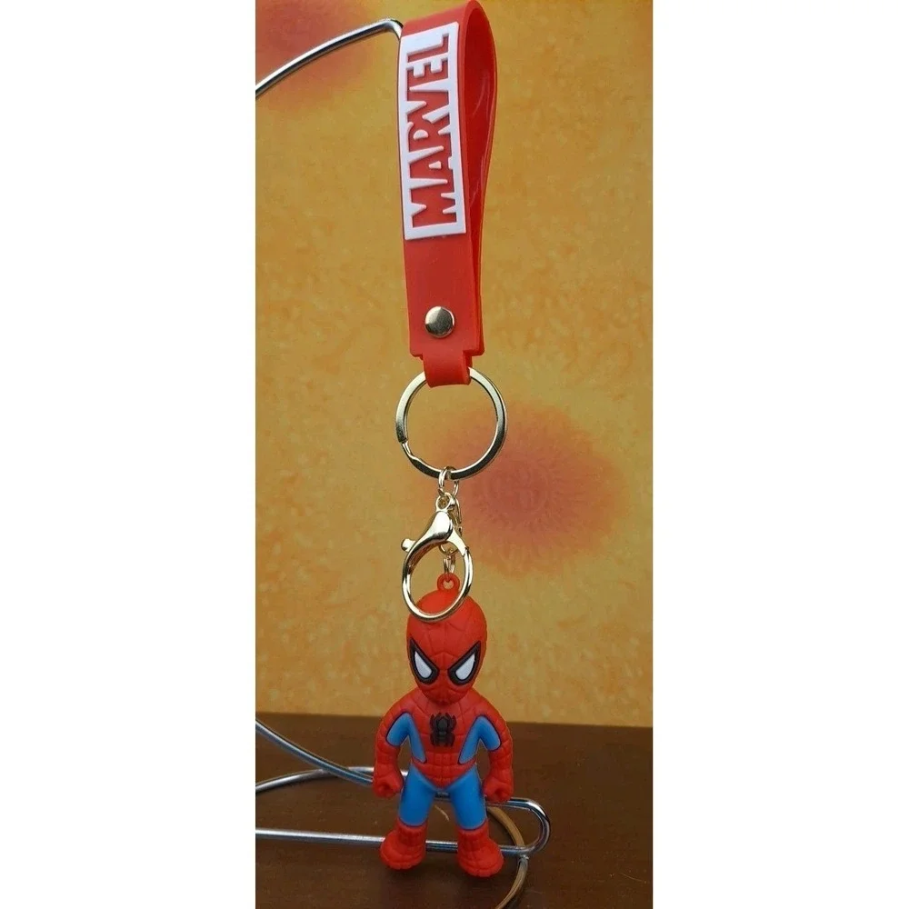 Avengers Marvel Spiderman 3D PVC Keychain Backpack Clip New 8